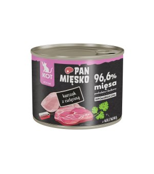 Karma mokra Pan Mięsko KITTEN - Kurczak z Cielęciną 200g