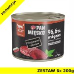 Karma mokra Pan Mięsko KOT - Wieprzowina z Jeleniem ZESTAW 6x 200g