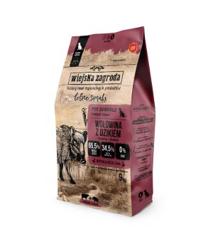 Karma Sucha dla Psa Wiejska Zagroda karma Wołowina z Dzikiem L 9kg