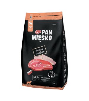 Pan Mięsko cielęcina z indykiem ROZM. XL 20kg
