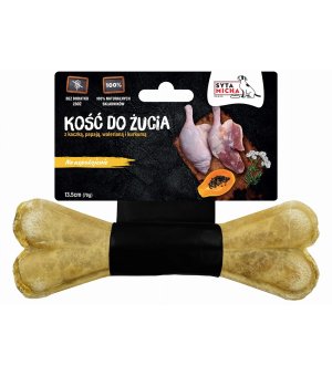 Syta Micha Kość do żucia na uspokojenie z kaczką, papają, walerianą i kurkumą 13,5cm