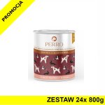 24x 800g - Kaczka z marchewką - Perro - karma mokra dla psów dorosłych - zestaw