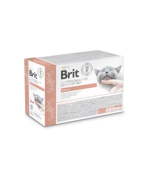 12x 85g - Renal - saszetki - Brit Veterinary Diet - mokra karma dla kota - niewydolność nerek - fileciki w sosie