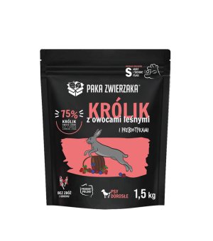 Paka Zwierzaka Karma Sucha Seven`th Heaven Królik z Owocami Leśnymi rozm. S adult 1,5kg