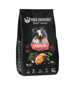 Paka Zwierzaka Karma Sucha Seven`th Heaven Królik z Owocami Leśnymi rozm. S adult 9kg