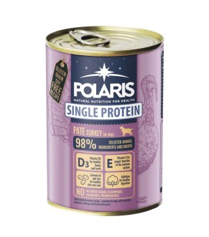 POLARIS morka karma dla psa monoproteina pate indyk 400g