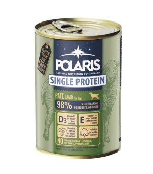POLARIS morka karma dla psa monoproteina pate jagnięcina 400g