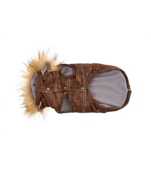 Glam&Rock Puppy Kurtka z Kapturem ALASKA 25cm - brązowa