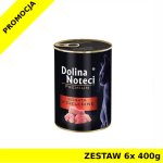 Dolina Noteci karma mokra dla kota bogata w Cielęcinę ZESTAW 6x 400g