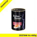 Dolina Noteci karma mokra dla kota bogata w Łososia ZESTAW 6x 400g