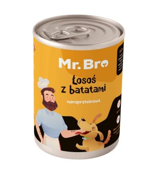 Karma mokra dla psa Mr. Bro Łosoś z Batatami 800g 