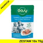 Oasy kot karma uzupełniająca More Love Tuńczyk z Anchois ZESTAW 10x 70g - saszetka