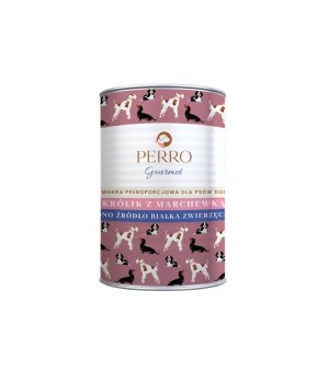 400g - Królik z marchewką - Perro Gourmet - karma mokra dla psa dorosłego - NOWA FORMUŁA