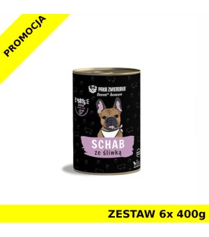 Karma mokra dla psa Paka Zwierzaka Seven`th Heaven Pork&Plum ZESTAW 6x 400g