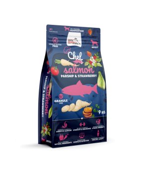 Karma sucha CHEF Syta Micha Łosoś z pasternakiem i truskawką dla psów dorosłych 9kg