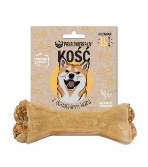 Paka Zwierzaka Kość z dodatkiem Kozy - L - 13,5cm - 70g