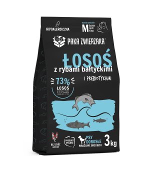 3kg - Łosoś i ryby bałtyckie - psy dorosłe wszystkich ras - Paka Zwierzaka Seven`th Heaven Salmon & baltic fish - karma sucha