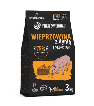 3kg - Wieprzowina z Dynią - psy dorosłe duże rasy - Paka Zwierzaka Seven`th Heaven - rozm. L - karma sucha