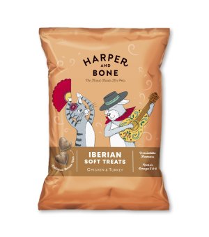 Harper and Bone przysmaki dla kotów Iberian Soft Treats Kurczak i Indyk 90g
