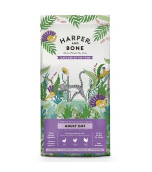 Harper and Bone sucha karma dla dorosłych kotów - kurczak z indykiem - Flavours of the Farm 2kg KRÓTKI TERMIN: 21.11.2026