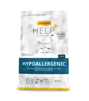 Josera Help Cat Hypoallergenic sucha karma weterynaryjna na alergie pokarmowe dla kota 400g