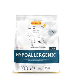 Josera Help Dog Hypoallergenic sucha karma weterynaryjna na alergie pokarmowe dla psa 900g