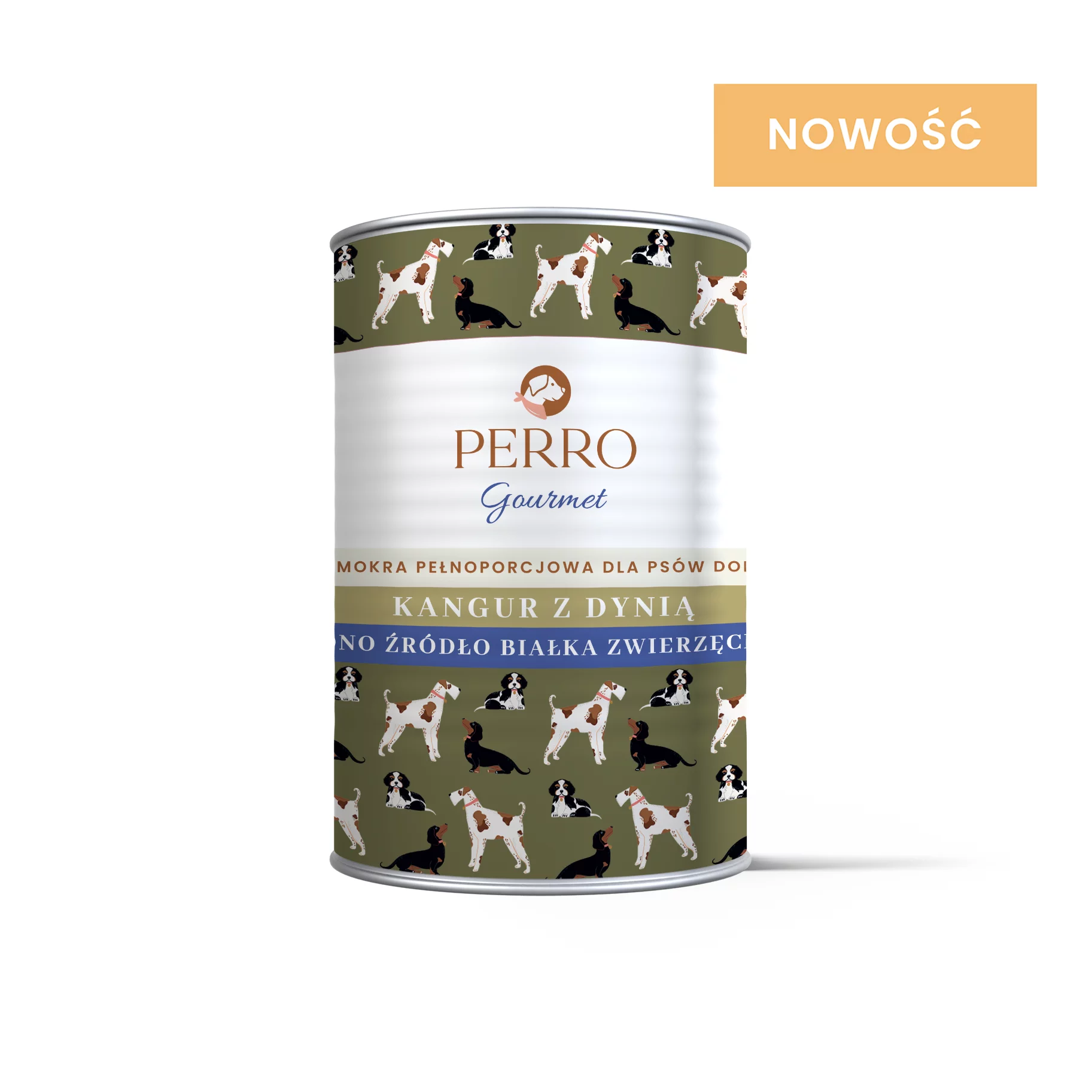 400g - Kangur z Dynią - Perro Gourmet - karma mokra dla psa dorosłego - puszka