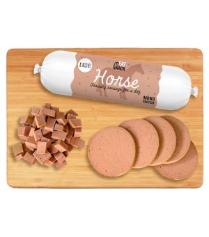 Paka Zwierzaka PEPE Kiełbaska Treningowa Horse - Konina 200g