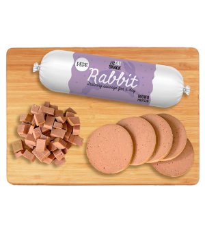 Paka Zwierzaka PEPE Kiełbaska Treningowa Rabbit - Królik 200g