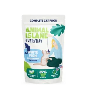 Animal Island Everyday mokra karma dla kota - Biała Ryba w rosole 85g