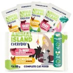 Animal Island Everyday saszetki dla kota mix 2 smaków - wołowina, kurczak 4x 85g