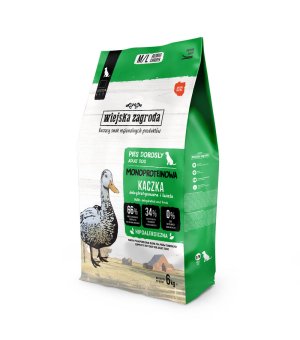 Wiejska Zagroda sucha karma Monoproteinowa dla psa - Kaczka ROZM. M/L 6kg 