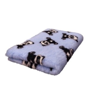 BUBA DRY BED antypoślizgowy Błękit Panda 75x50cm