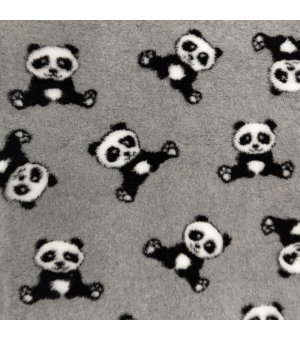 BUBA DRY BED antypoślizgowy Szary Panda 75x50cm
