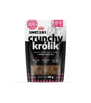 UNISZKI naturalna przekąska Crunchy Królik 80g
