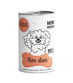 Karma Mokra Paka Zwierzaka - PEPE MONO PROTEIN Roe Deer - 400g Sarna