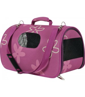 Zolux Torba Transportowa Flower 36 cm x 21 cm x 23,5 cm - mała Fuksja