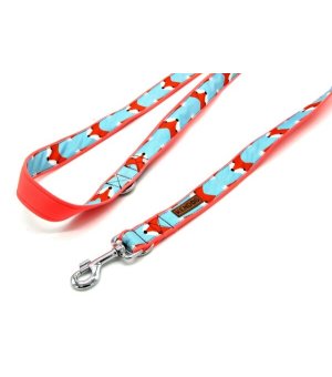 KenDog smycz przepinana handmade Lisy 2,5cm / 2m