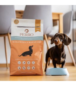 1kg - Wołowina z batatami - Perro - małe rasy - psy dorosłe - karma sucha