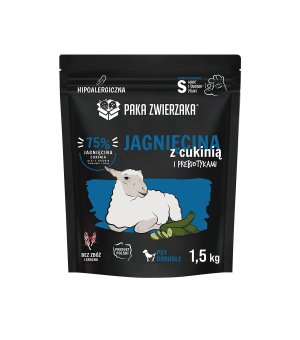 Paka Zwierzaka Karma Sucha Seven`th Heaven Jagnięcina z Cukinią S Adult 1,5kg