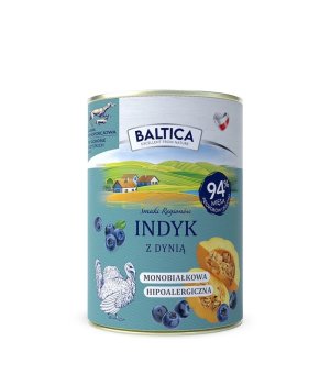 Baltica mokra karma dla psa Indyk z Dynią 400g