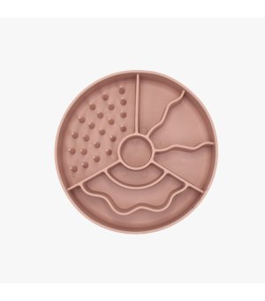 FIBOO Slow Fiboowl - Miska spowalniająca jedzenie 19cm różowa