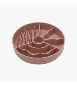 FIBOO Slow Fiboowl - Miska spowalniająca jedzenie 19cm różowa