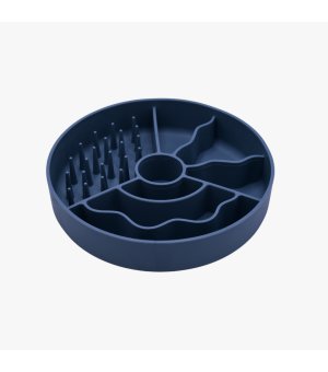 FIBOO Slow Fiboowl - Miska spowalniająca jedzenie 19cm granatowa