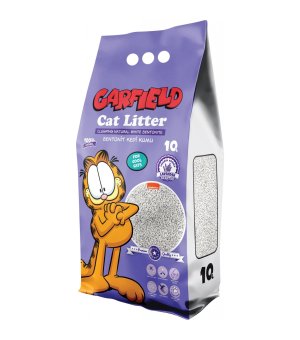 GARFIELD ŻWIREK BENTONIT DLA KOTA, LAWENDOWY 10L - uszkodzone opakowanie