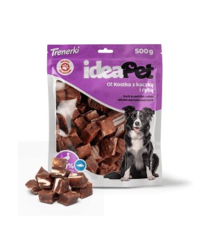 ideaPet Kostka z Kaczką i Rybą 500g