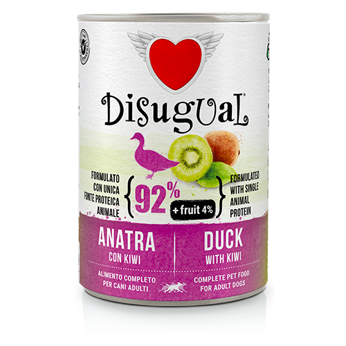 Disugual karma mokra dla psów dorosłych Kaczka z Kiwi 400g
