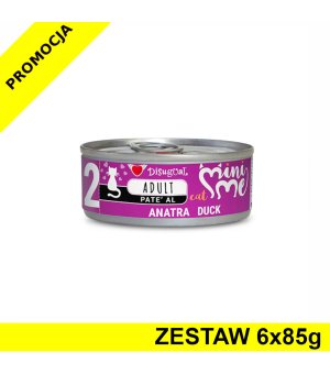 Disugual MINI-ME 02 karma mokra dla kotów dorosłych Kaczka ZESTAW 6x 85g