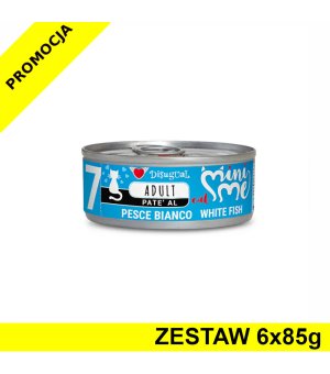Disugual MINI-ME 07 karma mokra dla kotów dorosłych Białoryby ZESTAW 6x 85g
