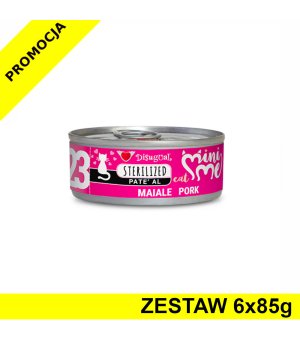 Disugual MINI-ME 23 karma mokra dla kotów sterylizowanych Wieprzowina ZESTAW 6x 85g